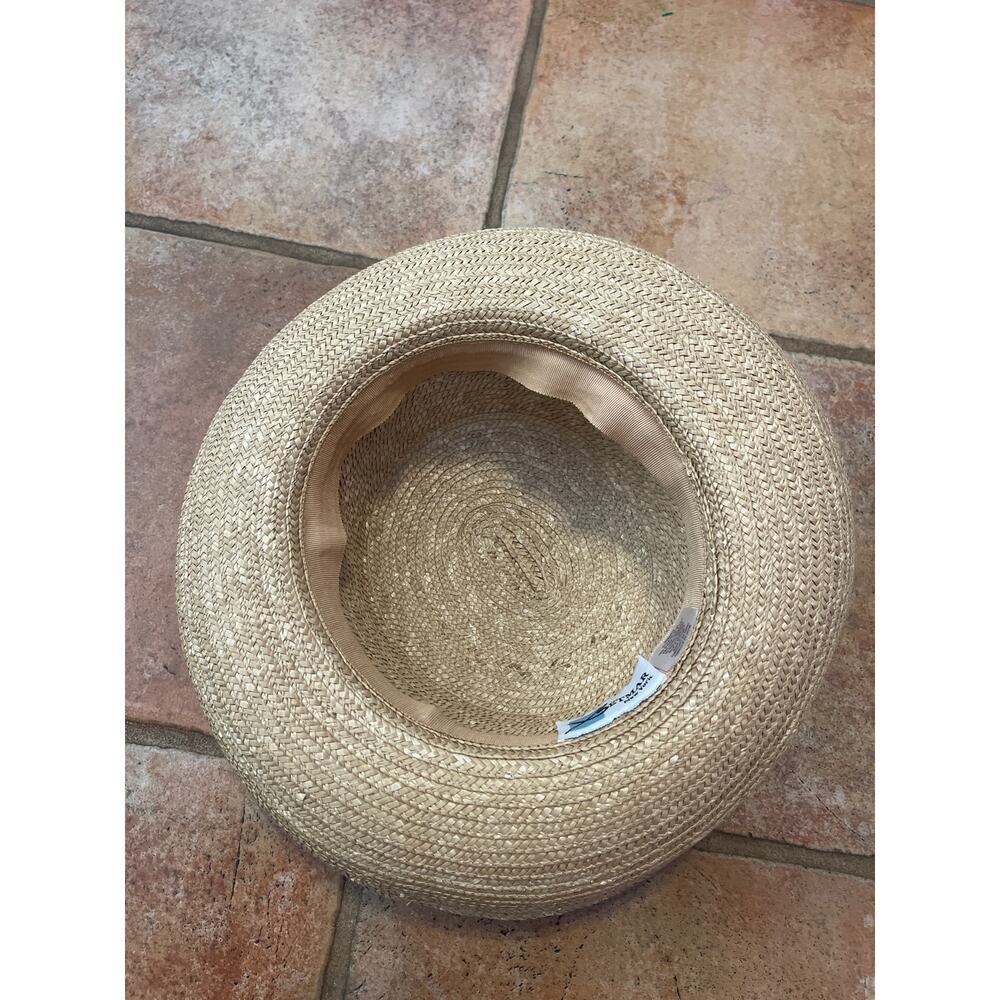 Betmar New York straw hat with feather trim - Picture 5 of 6